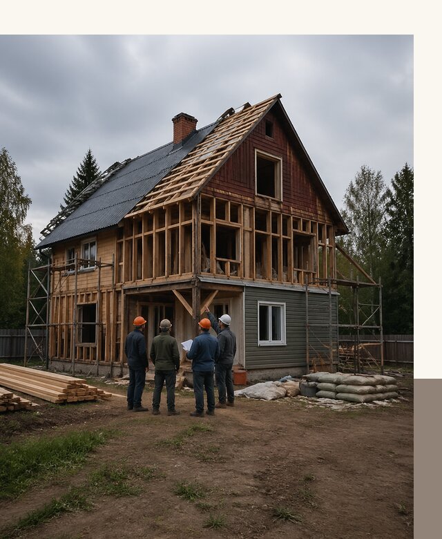 Реконструкция дачного дома в Костроме под ключ с проектом