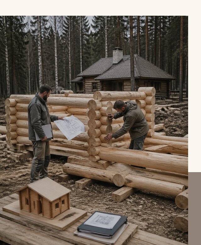 Проектирование и строительство домов из бревна в Костроме